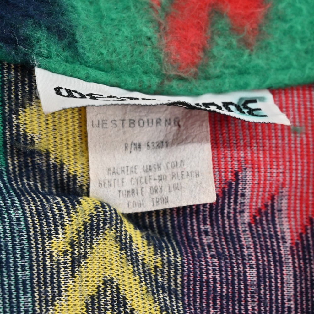 Vtg WESTBOURNE Jacket Womens Size‎ XXL Southwestern Print Fleece Fringe Coatigan - Picture 8 of 12